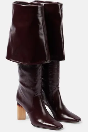 Chloé Georgia 90 leather knee-high boots