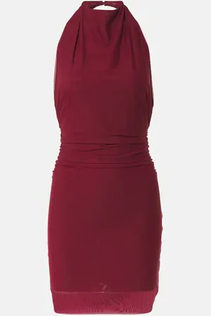 SIR Toni halterneck mesh minidress