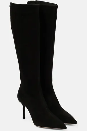 Aquazzura Saint HonorÃ© 85 suede boots
