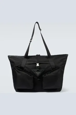 Prada Re-Nylon leather-trimmed duffel bag