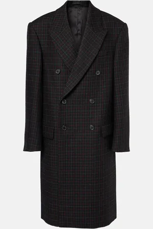 WARDROBE.NYC Oversized checked virgin wool coat