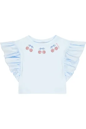 MONNALISA Embellished cotton T-shirt