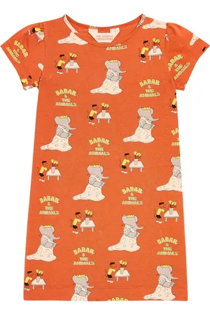 The Animals Observatory Flamingo cotton jersey dress