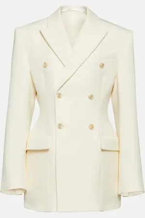 WARDROBE.NYC Contour double-breasted wool blazer