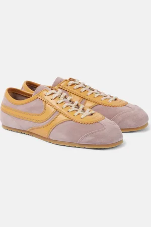 DRIES VAN NOTEN Leather and suede sneakers