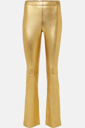 Stouls JP Long metallic leather slim pants