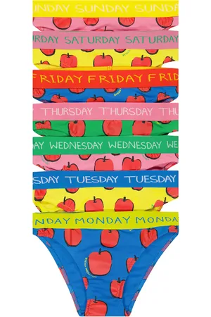 Stella McCartney Set of 7 printed cotton briefs