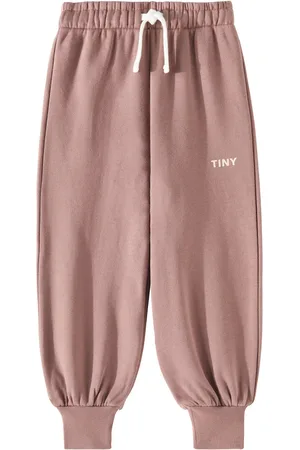 Tiny Cottons Solid logo cotton sweatpants