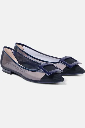 Roger Vivier Gommettine mesh ballet flats