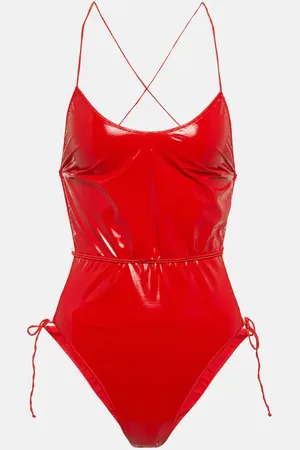 Oseree Glow latex lacÃ© swimsuit