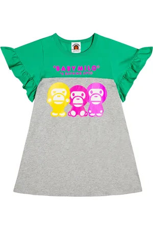 BAPE Baby MiloÂ® printed cotton-blend dress
