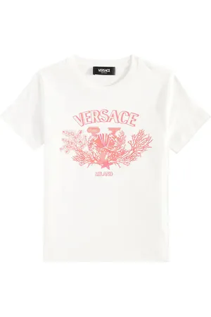 VERSACE University Coral cotton jersey T-shirt