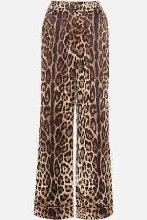 Dolce & Gabbana Leopard-print silk pants