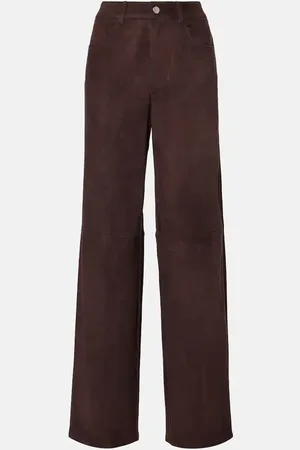 Stouls MythÃ©o suede wide-leg pants