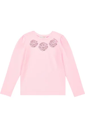 MONNALISA Printed cotton-blend jersey T-shirt