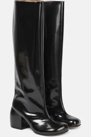 DRIES VAN NOTEN Leather knee-high boots