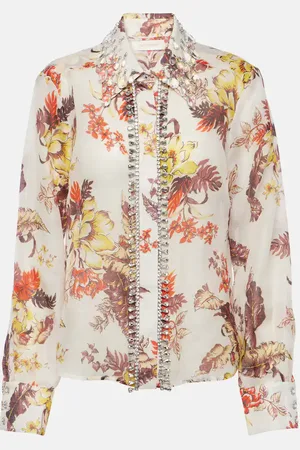 ZIMMERMANN Matchmaker printed linen and silk shirt