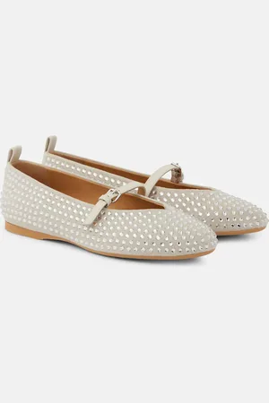 J.W.Anderson Embellished suede ballet flats