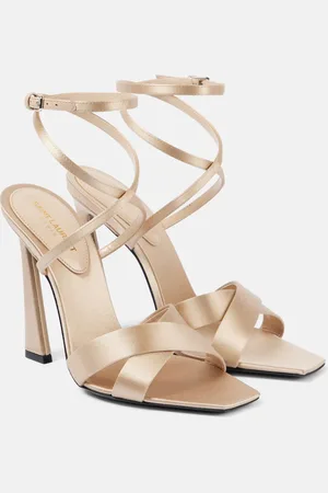 Saint Laurent Corinne 110 satin crÃªpe sandals