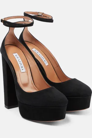 Aquazzura Blake suede platform pumps