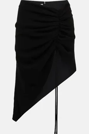 Monot Asymmetric crÃªpe midi skirt