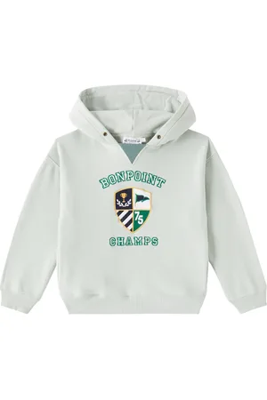 BONPOINT Felix embroidered cotton jersey hoodie