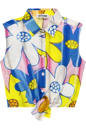 Moschino Floral cotton-blend top