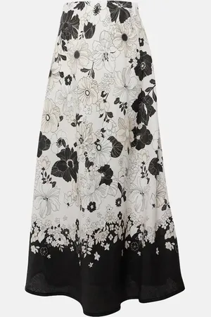 ZIMMERMANN Pop floral linen maxi skirt
