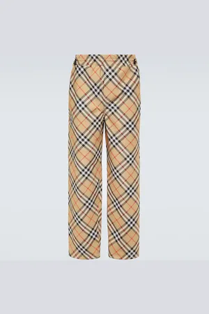 Burberry Checked track pants