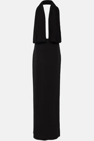 MAGDA BUTRYM Draped halterneck jersey gown
