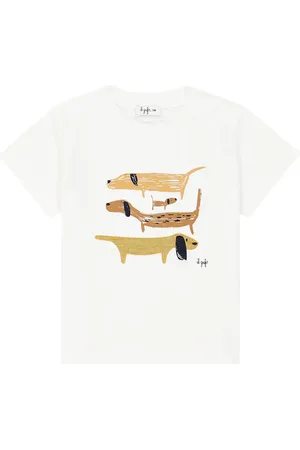Il gufo Printed cotton jersey T-shirt