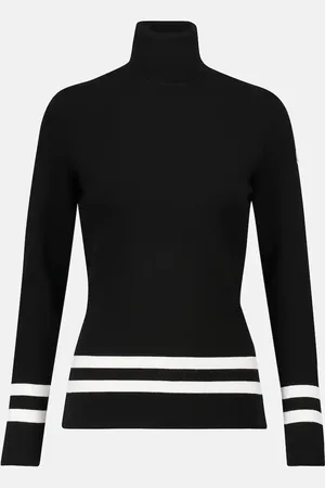 Fusalp Striped turtleneck knit sweater
