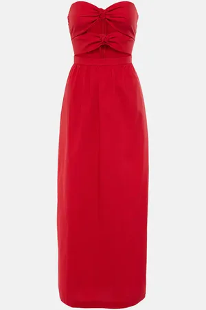 Adriana Degreas Gathered cotton jersey maxi dress