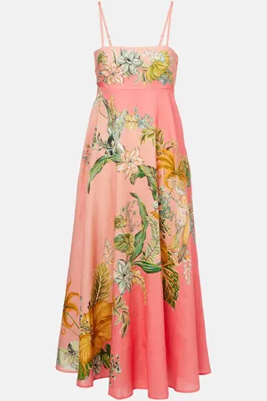 ALÉMAIS Anika floral linen maxi dress