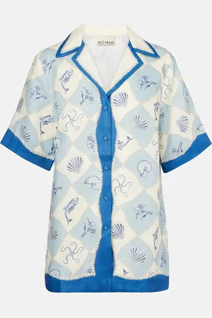 ALÉMAIS Pia printed linen shirt