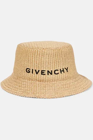 Givenchy Logo reversible raffia bucket hat