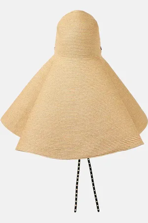 Alaïa Capeline straw cloche hat