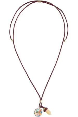 Chloé Jemma leather and quartz necklace