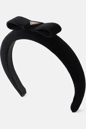 Prada Logo velvet headband
