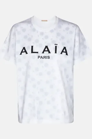Alaïa Logo cotton jersey T-shirt