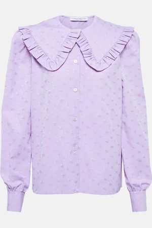 Alessandra Rich Floral cotton blouse