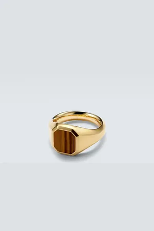 David Yurman StreamlineÂ® 18kt gold ring with tiger