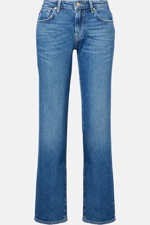 7 for all Mankind Calie mid-rise straight jeans
