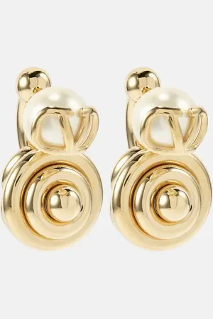 VALENTINO VLogo Signature faux pearl earrings