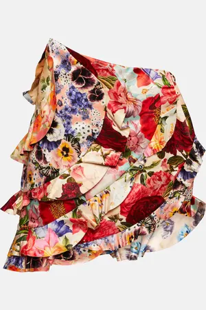 ZIMMERMANN Wonderland linen and silk miniskirt