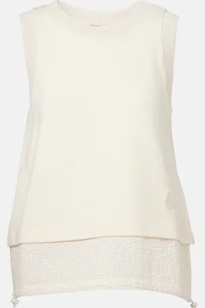 Moncler Layered cotton tank top