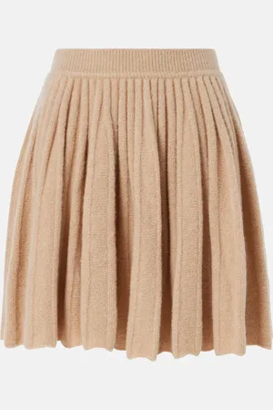 Loro Piana Cocooning cashmere and silk bouclÃ© miniskirt