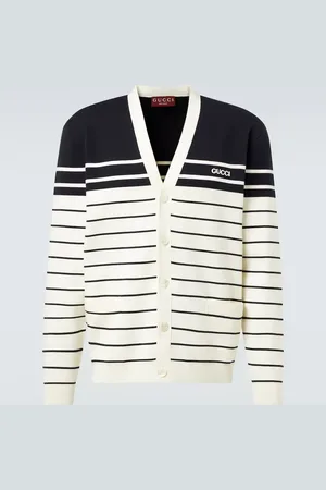 Gucci Striped cotton cardigan