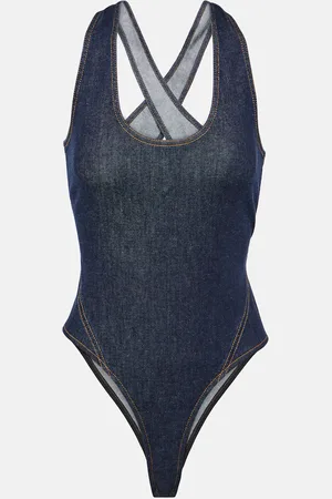 Alaïa Denim bodysuit