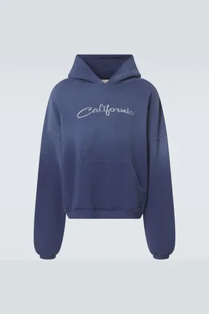 ERL Printed cotton jersey hoodie